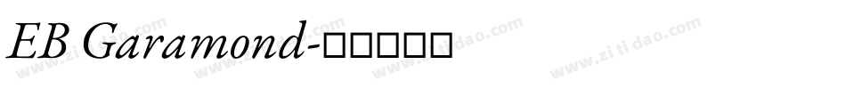 EB Garamond字体转换